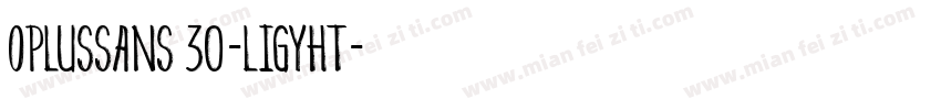 OplusSans 30-ligyht字体转换